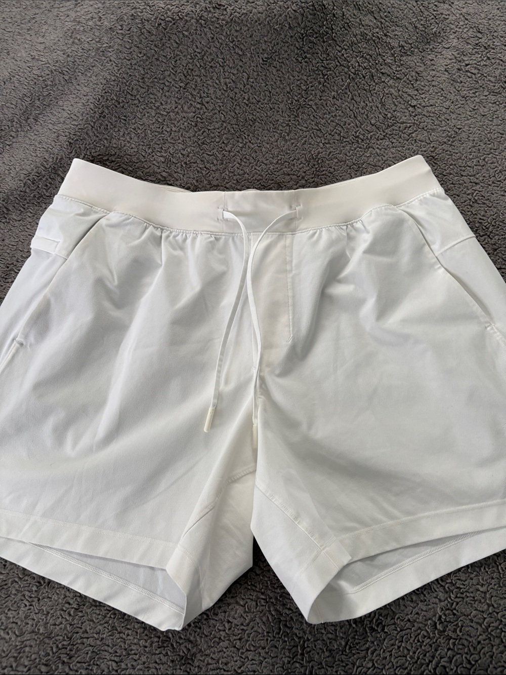 lululemon athletica White Women's Athletic Drawstring Shorts